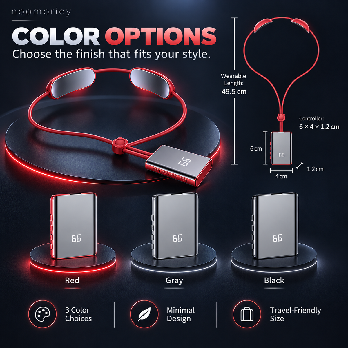 π₯ Mini Heated Neck Massager Necklace β 4 Modes, 9 Intensity Levels & Dual-Pulse Relaxation