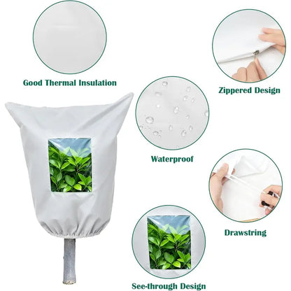 Frost in the Forecast? ❄️ Reusable Plant Protection Cover with Clear Window
