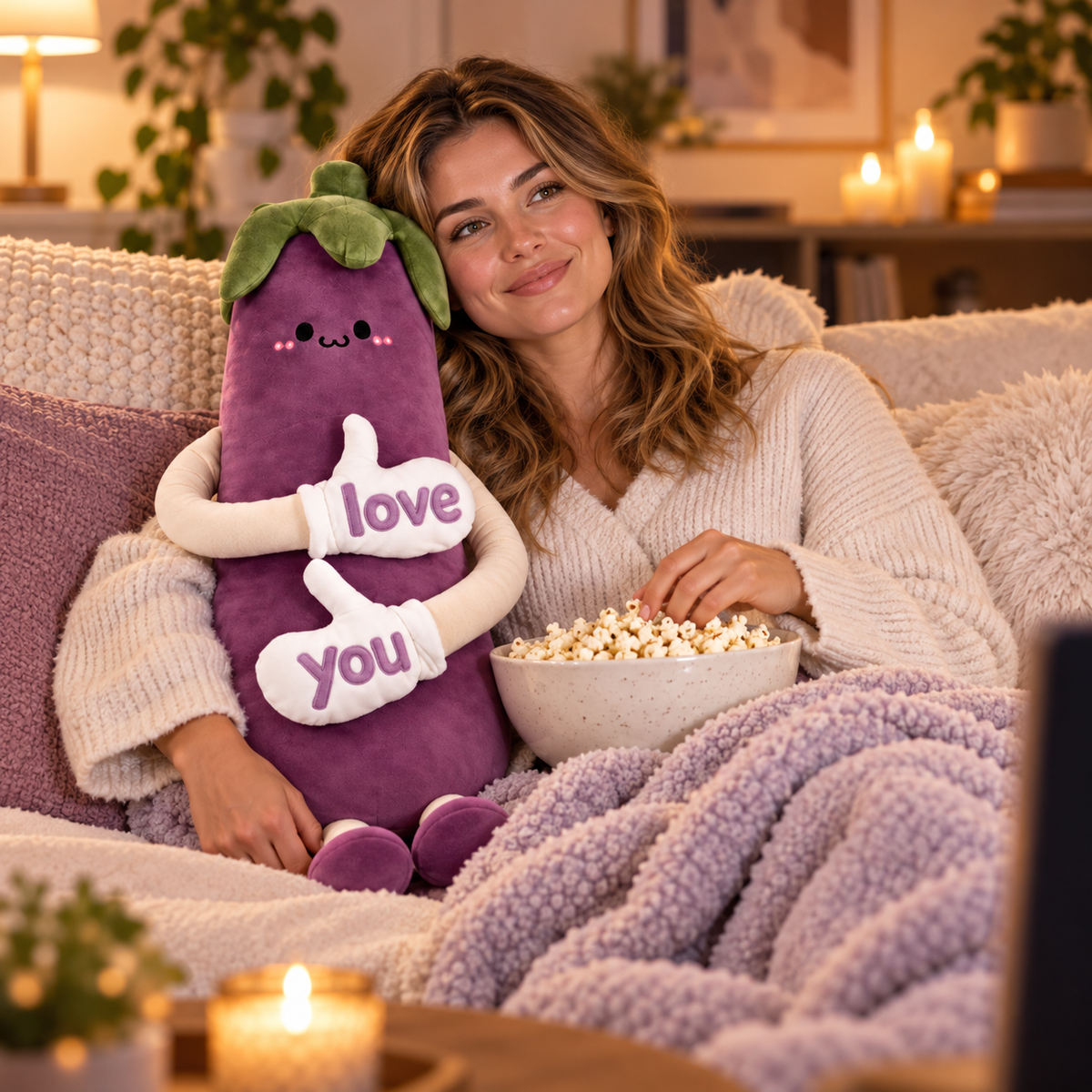 🤗 XL Long-Arm Cuddle Pillow | Giant Plush Hug Buddy