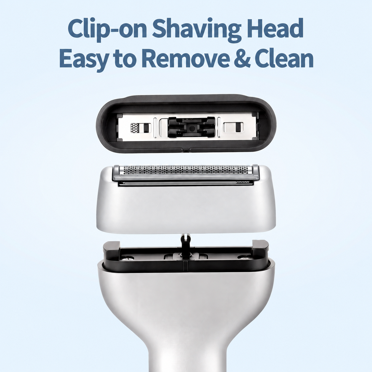 🔥🪒Men's Rechargeable Foil Electric Shaver – ✨Efficient Close Shaving, Cordless Portable Wet & Dry Beard Razor for Daily Grooming