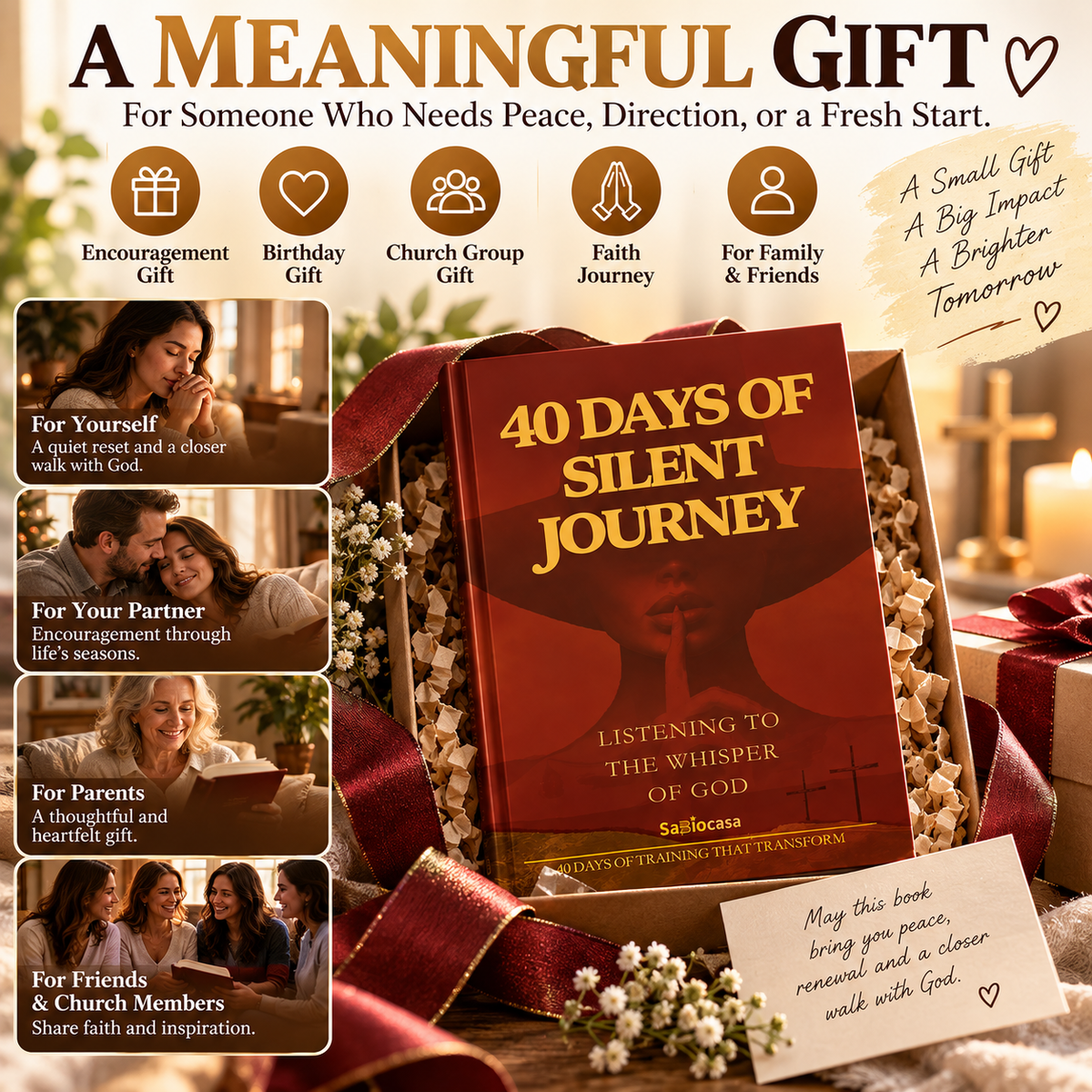 ✝️ 40-Day Christian Devotional Book – Daily Scripture, Prayer & Reflection for Spiritual Growth