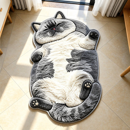 Chubby Tabby Cat Shaped Rug 🐱🤎