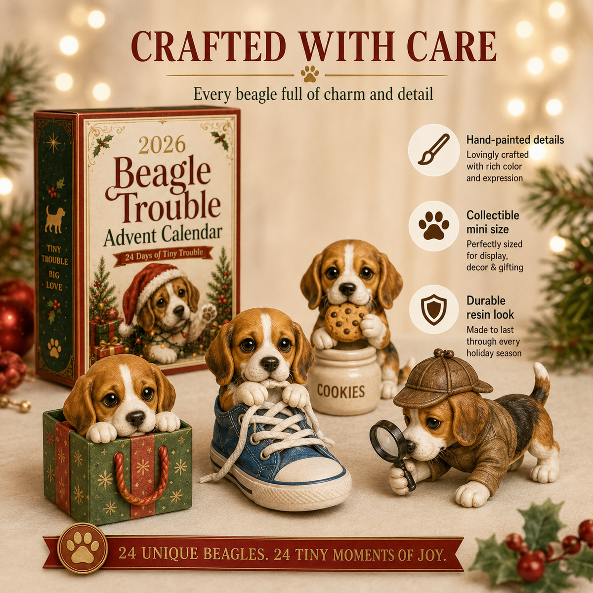 2026 Beagle Trouble Advent Calendar 🐶🎄 – 24 Days of Beagle Mischief
