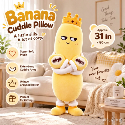 🤗 XL Long-Arm Cuddle Pillow | Giant Plush Hug Buddy