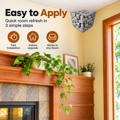 ✨ (2Pcs)Transform Empty Corners – 3D Geometric Wall & Ceiling Accent Decor