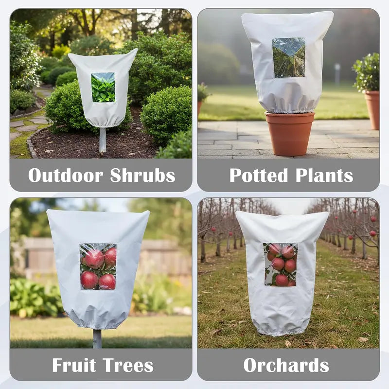 Frost in the Forecast? ❄️ Reusable Plant Protection Cover with Clear Window