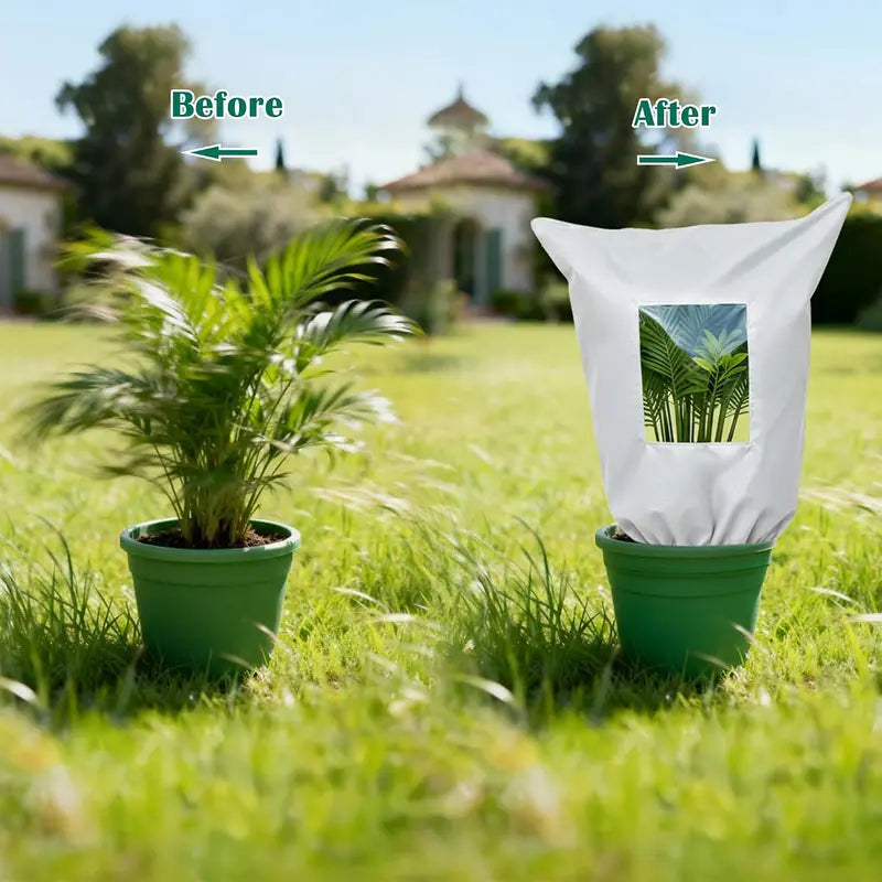 Frost in the Forecast? ❄️ Reusable Plant Protection Cover with Clear Window