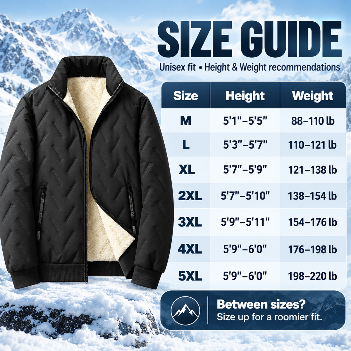 ✨✨Winter Warm Fleece-Lined Thickened Jacket - Unisex 🧥