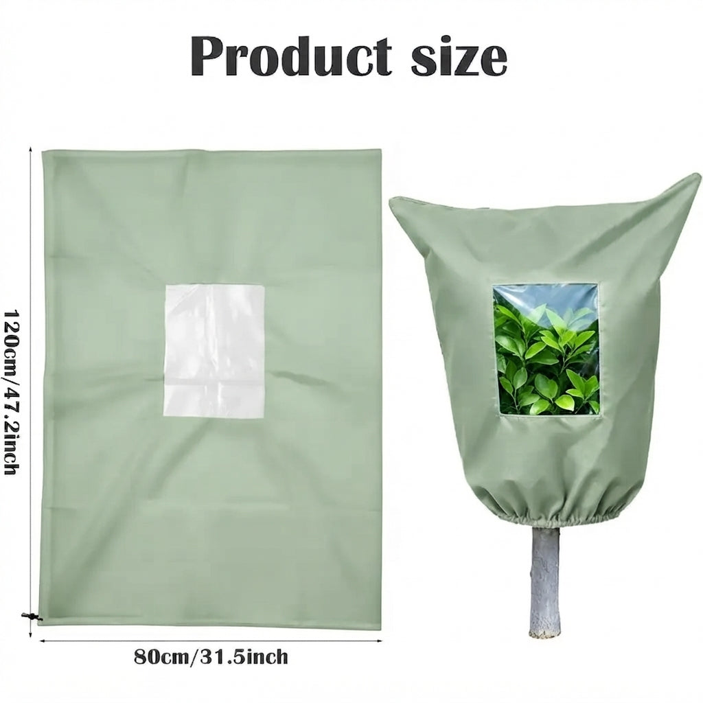 Frost in the Forecast? ❄️ Reusable Plant Protection Cover with Clear Window