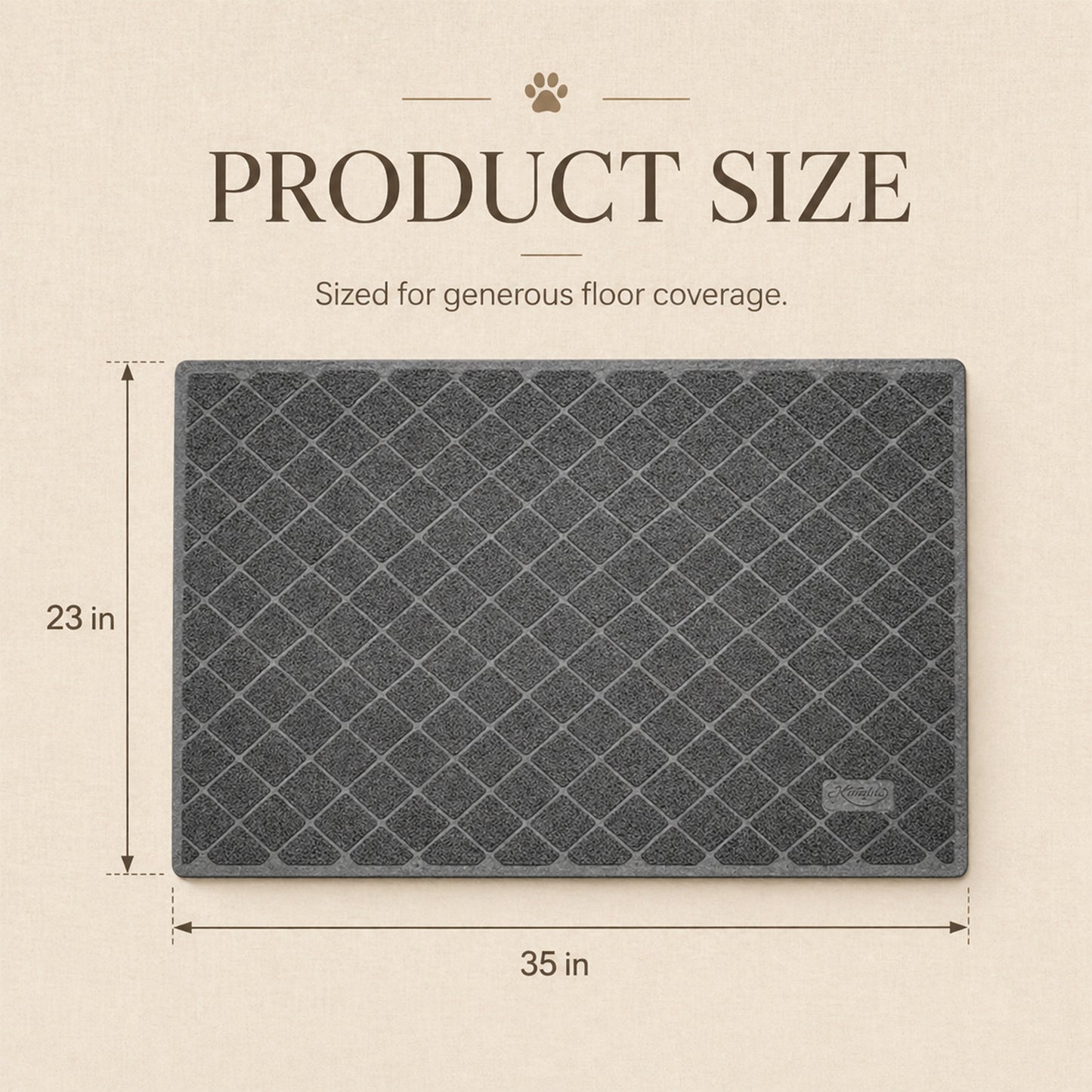 Quiet Catch Litter Mat, Medium