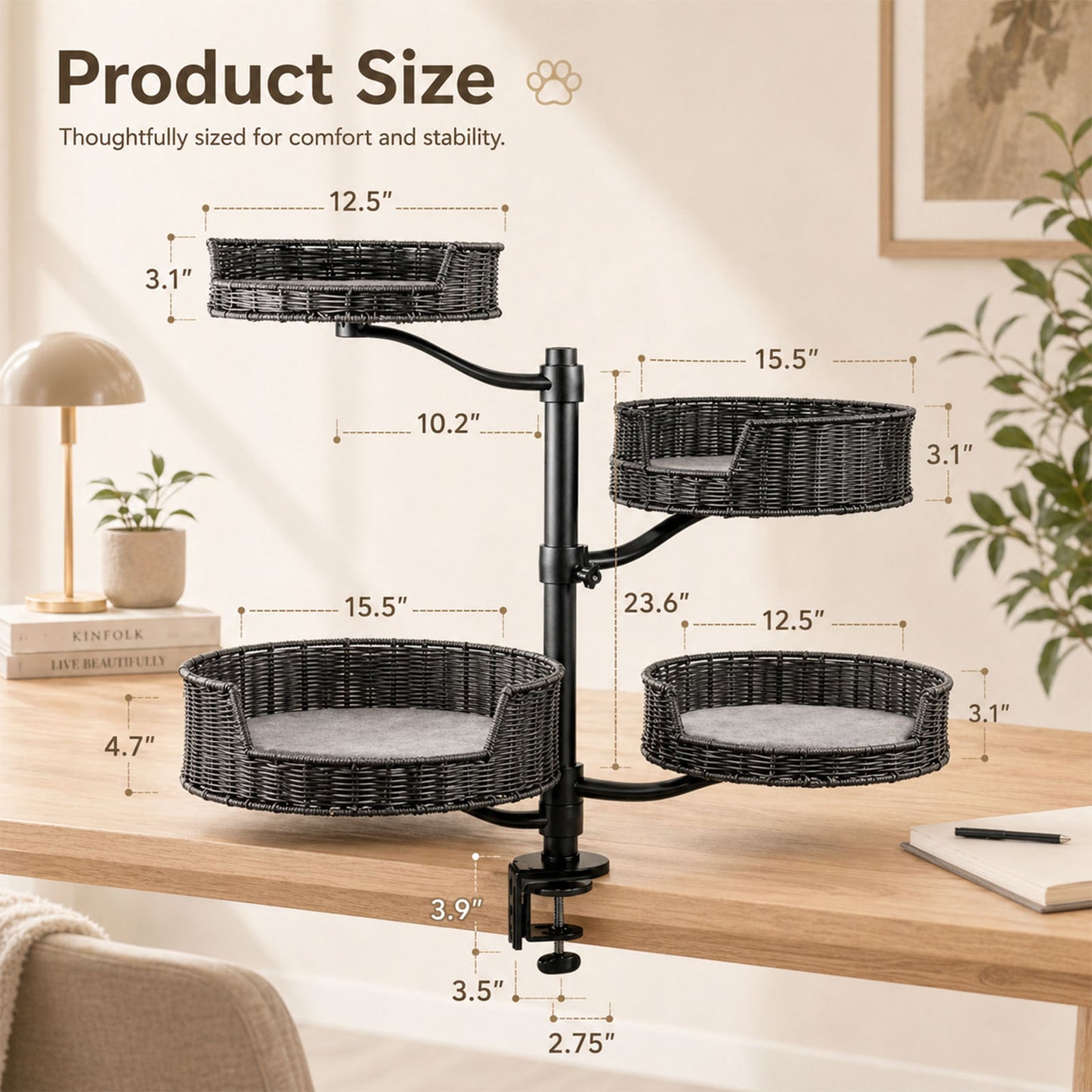Deskside Perch Hammock Set