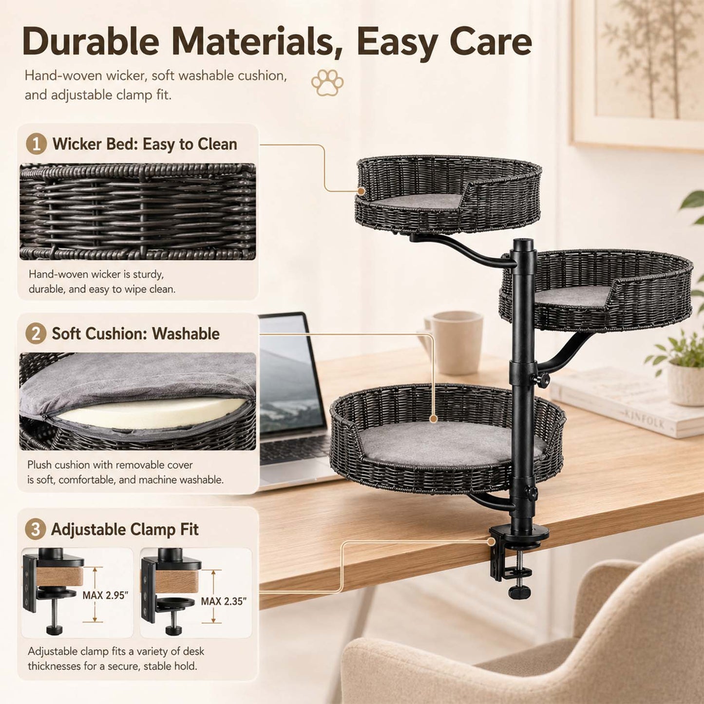 Deskside Perch Hammock Set