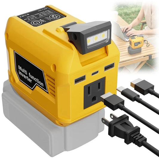 ⏳ Last day to save 49% –🔋250W Portable Power Inverter – Turn 18V–21V Tool Batteries Into 220V AC Power