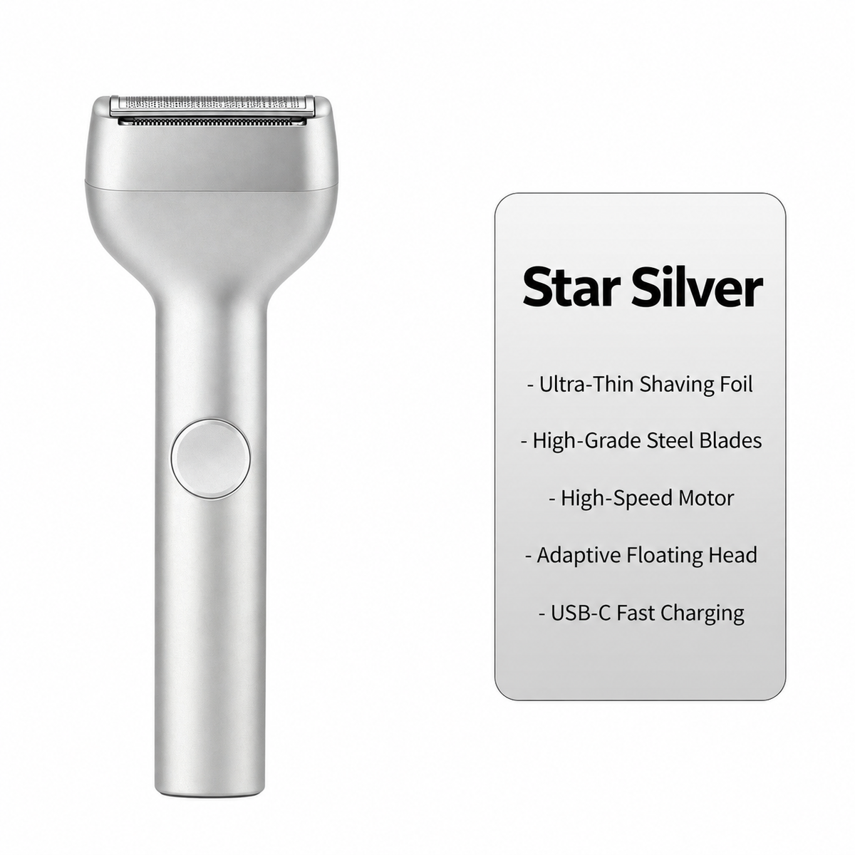 🔥🪒Men's Rechargeable Foil Electric Shaver – ✨Efficient Close Shaving, Cordless Portable Wet & Dry Beard Razor for Daily Grooming