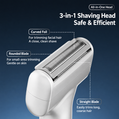 🔥🪒Men's Rechargeable Foil Electric Shaver – ✨Efficient Close Shaving, Cordless Portable Wet & Dry Beard Razor for Daily Grooming