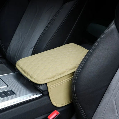 🔥Car Armrest Support Cushion – Center Console Riser with Side Pocket & Non-Slip Mat