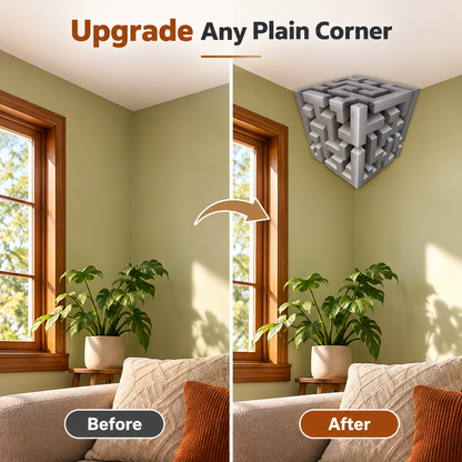 ✨ (2Pcs)Transform Empty Corners – 3D Geometric Wall & Ceiling Accent Decor