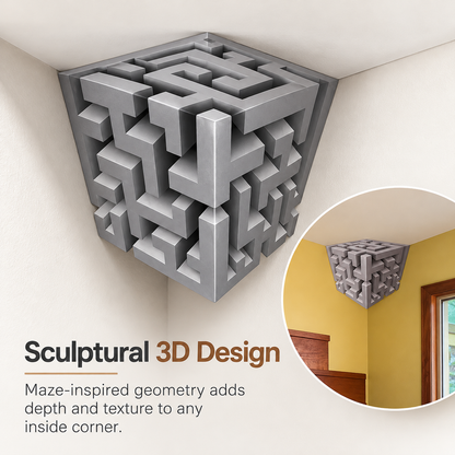 ✨ (2Pcs)Transform Empty Corners – 3D Geometric Wall & Ceiling Accent Decor