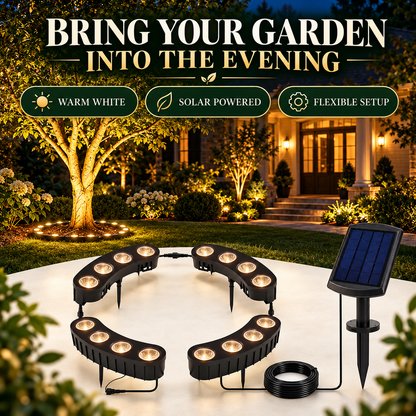 🌳 Solar Ring Tree Lights – Outdoor Landscape Uplighting